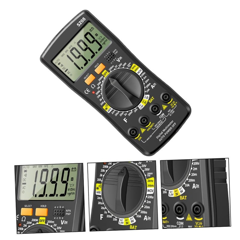 1set Auto-ranging Digital Multimeter for Dc Voltage and Testing Continuity and Diode Function Compact Design Capacitor and Non-Contact Voltage Features - Image 3