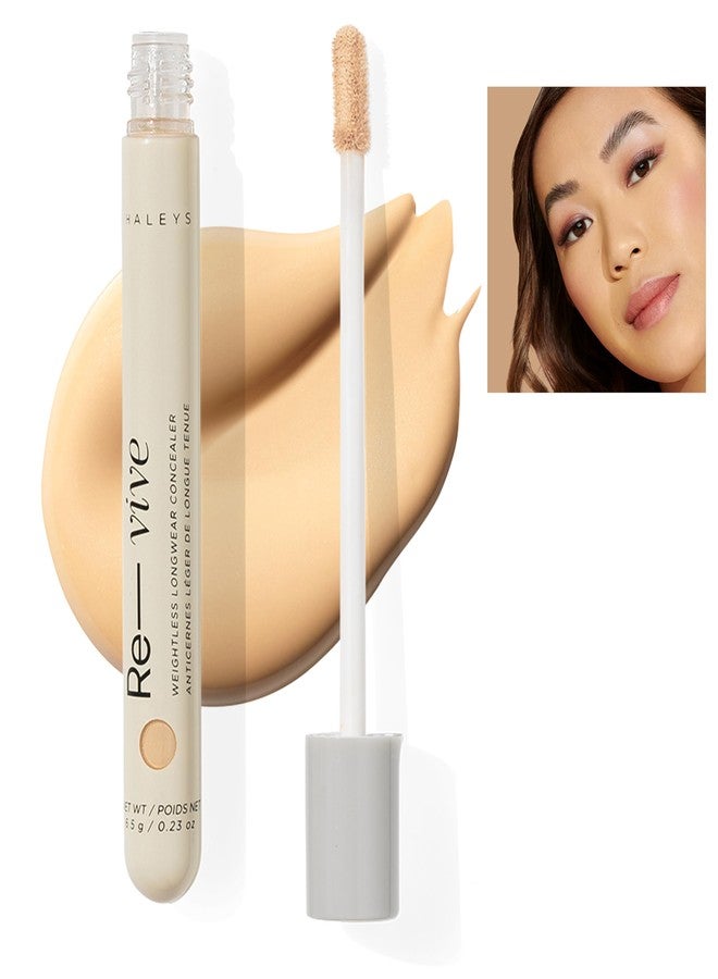 HALEYS Weightless Longwear Concealer (Light/Medium - Warm), Re-vive, Medium to Full Coverage, Gripping Concealer, All-Day Wear, Spot Concealing, Brightens, Streak-free, Light-diffusing, V+CF - Image 1