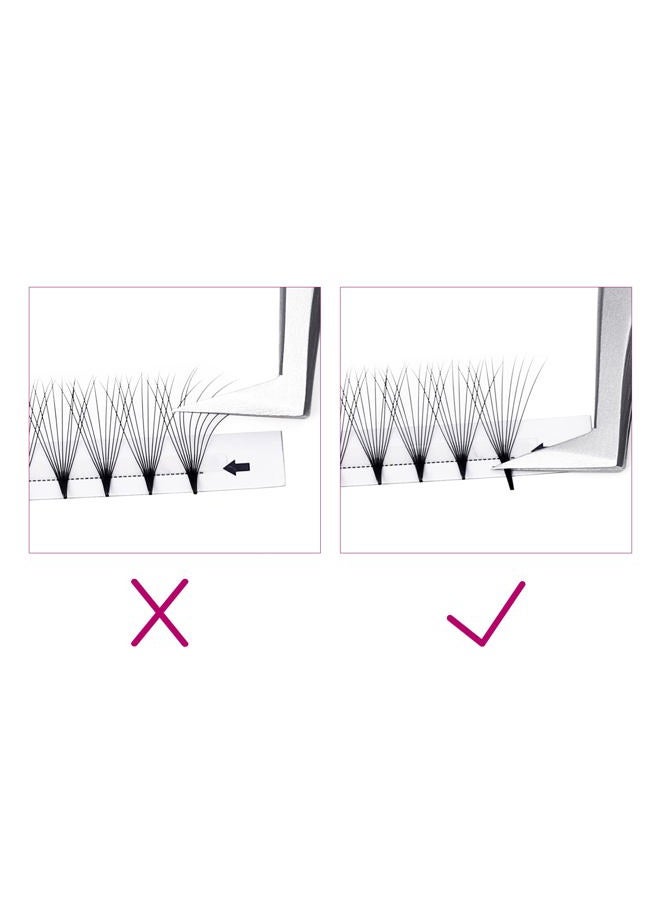 FADLASH Volume Lash Extensions 10D 0.07 Premade Fans D Curl 9mm Premade Volume Eyelash Extensions Short Stem Premade Lashes Volume Lashes (10D-0.07-D, 9mm) - Image 5