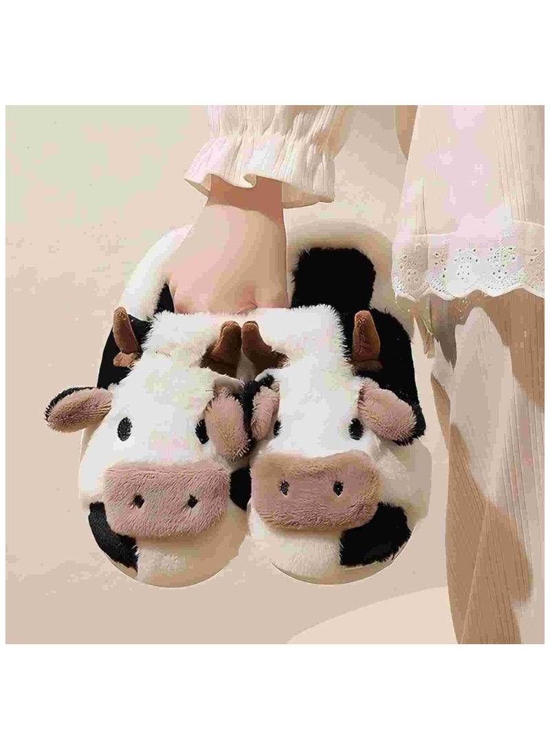 ‘Arabian-inspired Dubai Cow Plush Slippers - Halal-certified luxury home shoes with non-slip soles, post-natal warmth, Eid gifts - available for UAE homes, mosques and 5-star hotels’ - Image 5