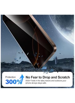 OMAKSS [2-Pack] Privacy Screen Protector for iPhone 16 Pro Max (6.9inch),Edge to Edge Protection Full Cover Private Anti-Spy Case-Friendly Curved  - Image 5