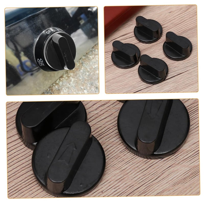 Universal Black Gas Stove Knobs 2Pcs Replacement Durable Control Knobs Easy to Install - Image 5