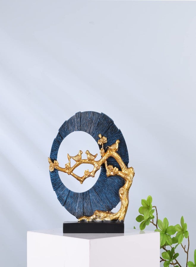 DOVDOV Gold Bird Statue Decor, Gold and Blue Home Decor, Bird Sculpture Home Decor for Bookshelf Office Shelf On Shelf Coffee Table TV Cabinet Entryway Entryway Decor. - Image 4