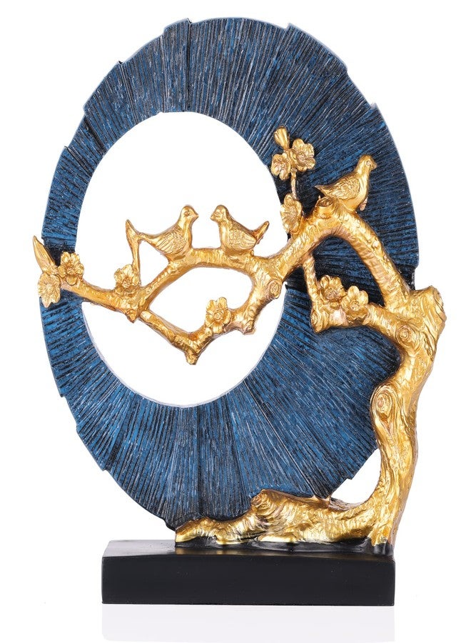 DOVDOV Gold Bird Statue Decor, Gold and Blue Home Decor, Bird Sculpture Home Decor for Bookshelf Office Shelf On Shelf Coffee Table TV Cabinet Entryway Entryway Decor. - Image 1