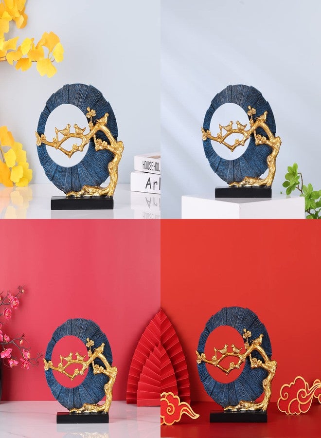 DOVDOV Gold Bird Statue Decor, Gold and Blue Home Decor, Bird Sculpture Home Decor for Bookshelf Office Shelf On Shelf Coffee Table TV Cabinet Entryway Entryway Decor. - Image 5