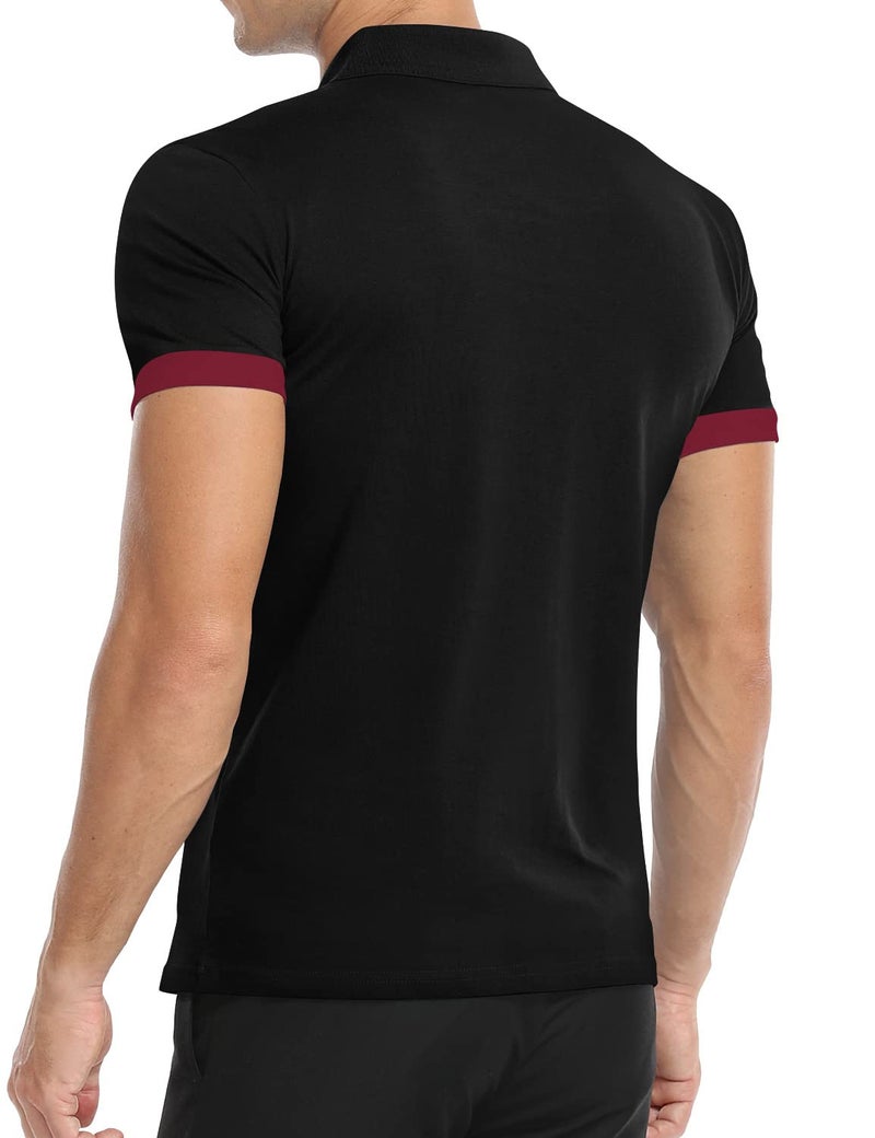 YTD Mens Polo Shirts Short Sleeve Cotton Golf Polo Shirts for Men Slim Fit Casual Tops - Image 5