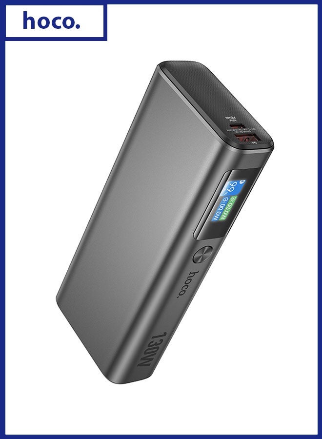 hoco. Q17B Fast Charging 130W Power Bank 20000mAh Aluminum Alloy Shell(Black) - Image 1
