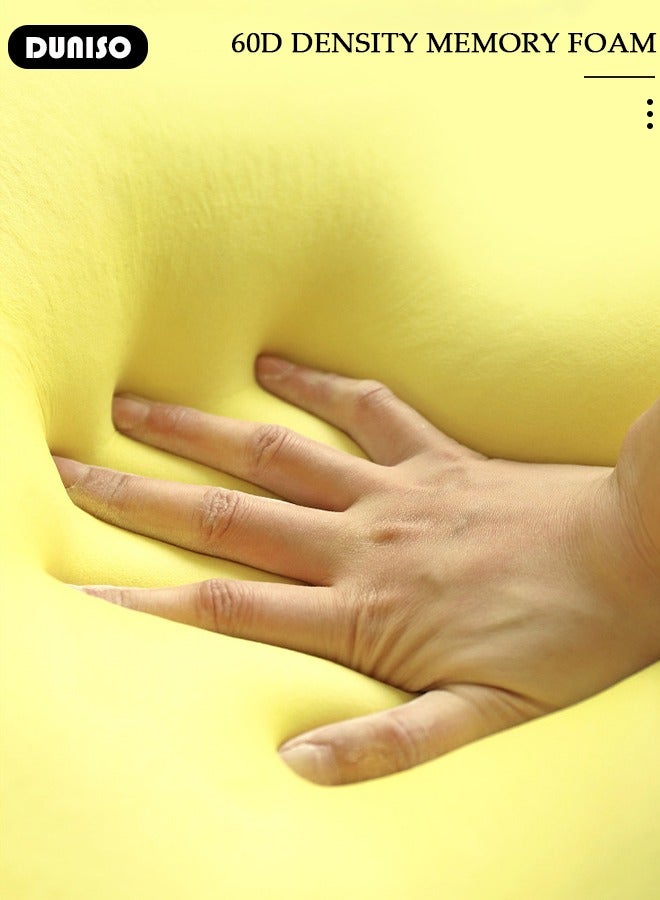 DUNISO Memory Foam Desk Pillow Nap Pillow for Office School Versatile Use Slow Rebound Desk Nap Pillow for Traveling Travel Essentials  for Napping in Work - Image 3