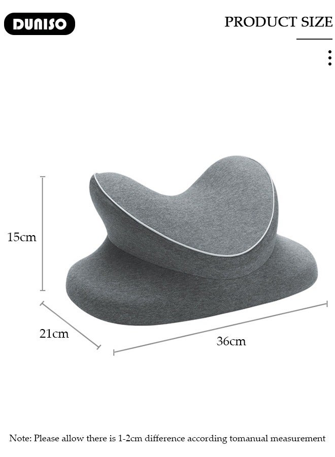 DUNISO Memory Foam Desk Pillow Nap Pillow for Office School Versatile Use Slow Rebound Desk Nap Pillow for Traveling Travel Essentials  for Napping in Work - Image 5