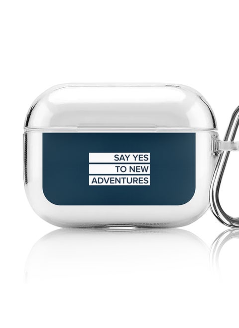 Classic Clear printed Case for Apple AirPods Pro 2nd Generation Thin Transparent Cover [Designed for Apple AirPods Pro 2nd Generation] - Say yes to new adventures