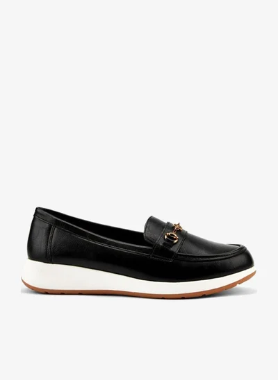 Flora Bella By Shoexpress Metal Accent Slip-On Loafers