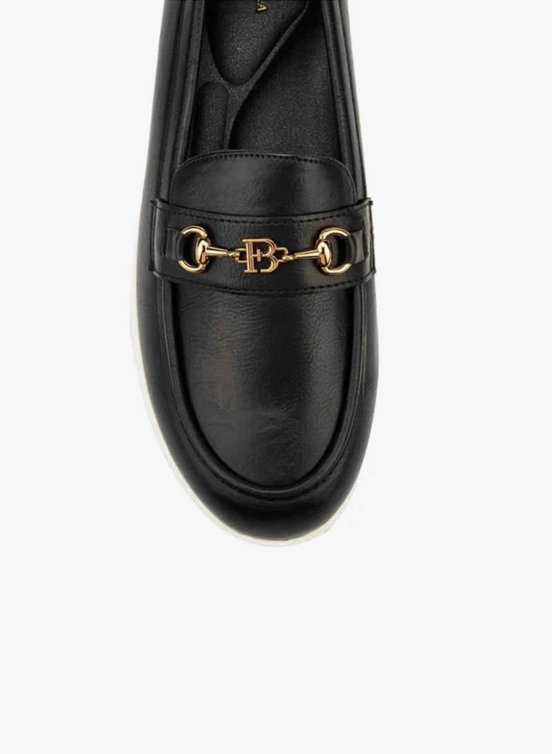 Flora Bella By Shoexpress Metal Accent Slip-On Loafers
