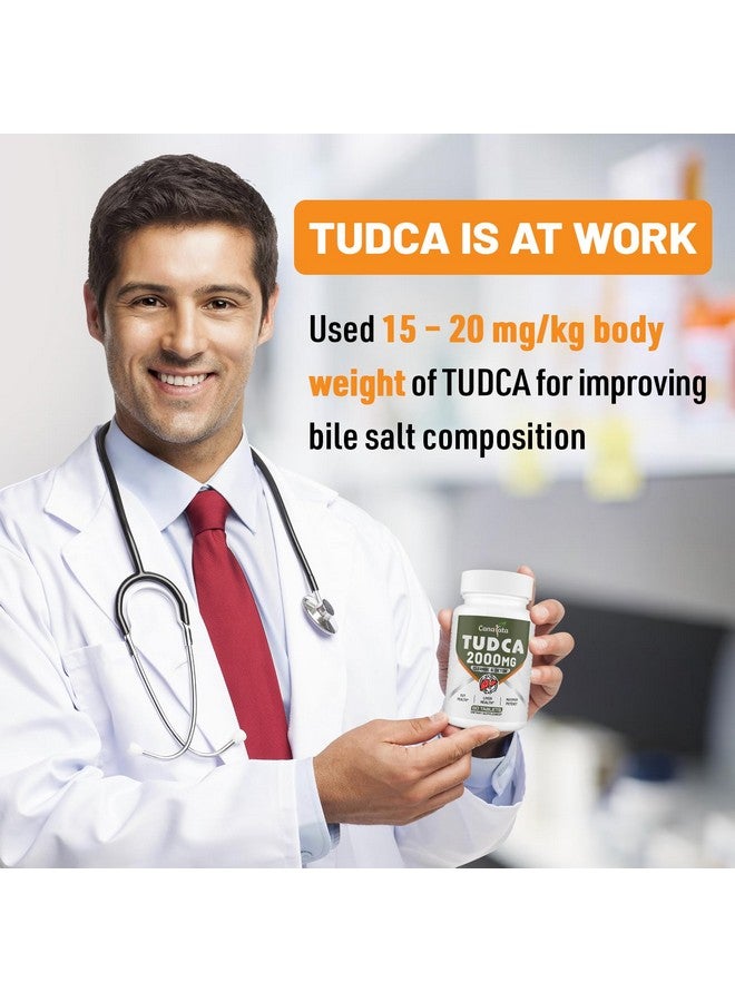 Canarata TUDCA Liver Supplements 2000mg - Strong Bile Salts Support Liver Detox & Cleanse - Liver and Gallbladder Health Formula-Easy to Swallow Tablets-30 Days Supply - Image 2