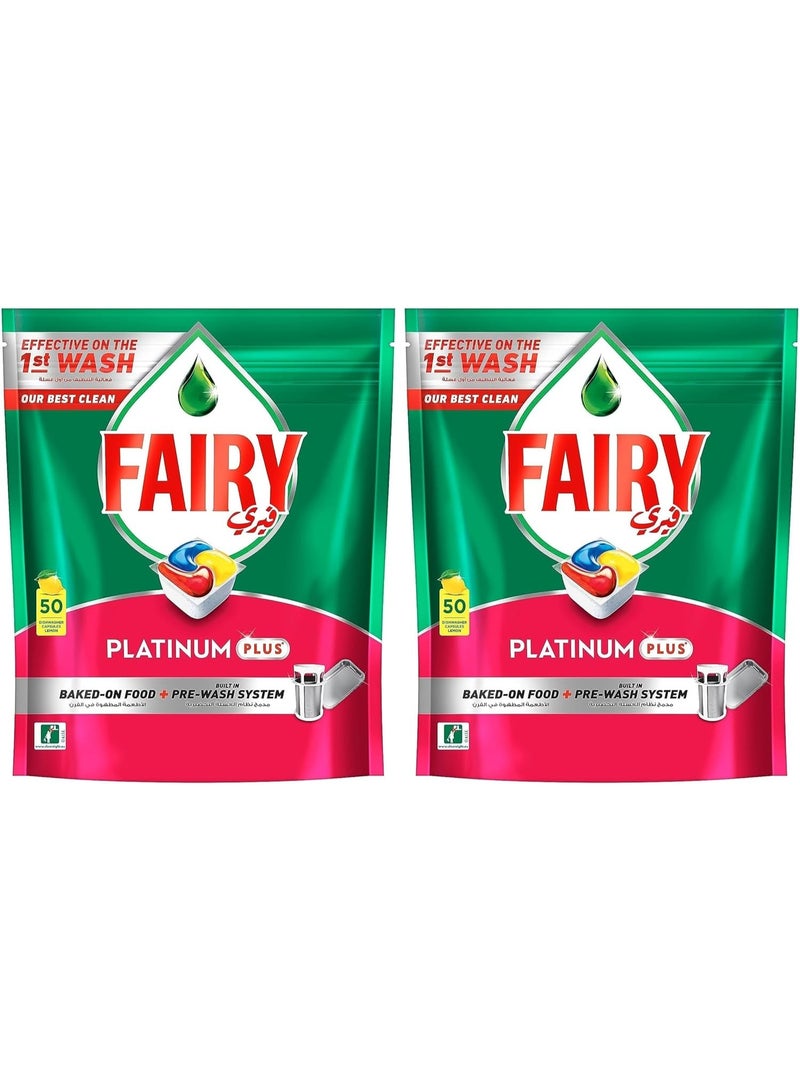 فيري قوة خارقة من أول غسلة! عرض 2x أقراص Fairy Platinum Plus - Image 1