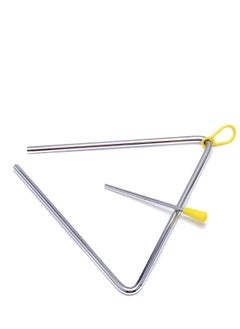 Y&D Musical Steel Triangle Percussion Instrument with Striker for Adults Kids Dinner Bell Small Instruments 8 Inch  - Image 4