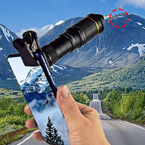 Goshyda 32X Zoom Lens with Tripod, Mobile Phone Telephoto Lens Telescope, 0.63X Ultra Wide Angle Lens, Large Aperture, for Watching Games, Concerts, Animals - Image 2