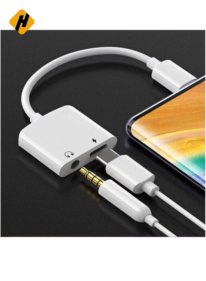 HuHa USB C to Headphone Jack Adapter with 3.5mm Aux Audio and Type C Charger Dongle Converter USBC Earphone Adaptor for Google Pixel 4 4XL 3 3XL 2 2XL,Samsung Note 10 , iPad Pro 2020 2019 2018 and More - Image 2