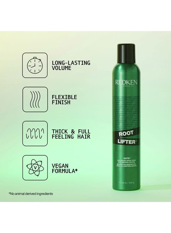 Redken Root Lifter Volumizing Spray Foam | For All Hair Types | Provides Body, Volume & Anti-Frizz Protection | Medium Control | 10.58 Oz - Image 4