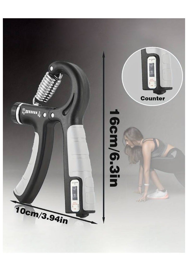 ELESOL Hand Grip Strengthener Adjustable Resistance 10-130 lbs Forearm Exerciser，Grip Strength Trainer for Muscle Building and Injury Recovery fo - Image 3