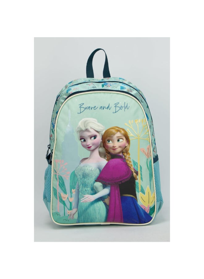 SunCe Disney Frozen 2-Compartment Zipper Closure School Backpack Multicolour 14.3 x 10.63 x 5.9 Inch SUNS-3071FRZ  - Image 1