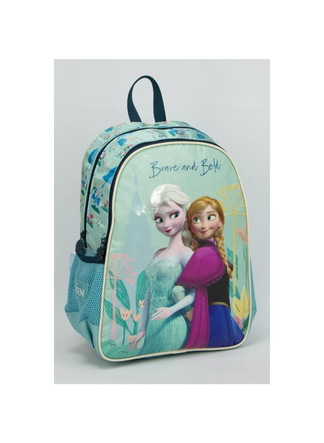 SunCe Disney Frozen 2-Compartment Zipper Closure School Backpack Multicolour 14.3 x 10.63 x 5.9 Inch SUNS-3071FRZ  - Image 2