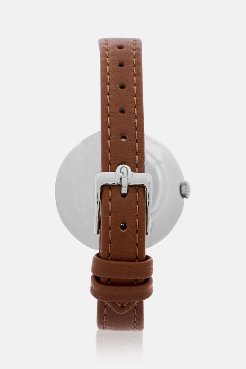 Furla Women WW00005001L1 Cosy Leather Strap Watch 32 mm, Brown  - Image 5