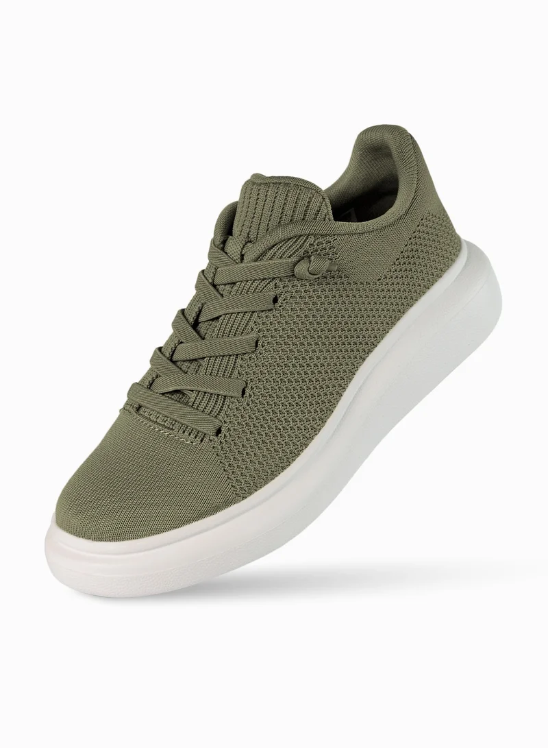 دوا زو لو حذاء رياضي كلاسيكي من الصوف بمنصة