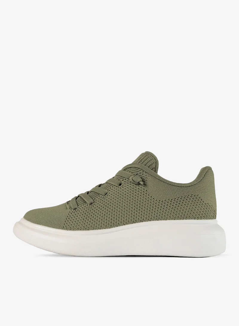 DUOZOULU CO Classic Wool Platform Sneaker