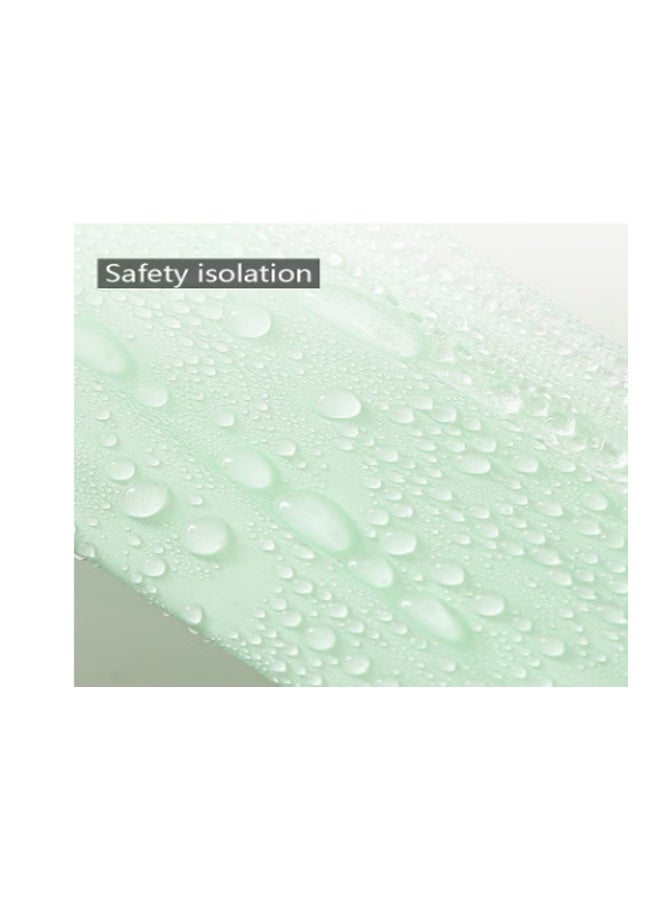 غير المنسوجة مرحاض مقعد حصيرة 2 طبقة الماء دليل مرحاض غطاء المحمولة السفر فندق مرحاض مقعد وسادة 10 قطع (خضراء) - Image 2