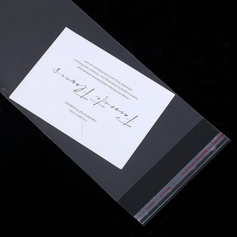 Spot Transparent Packaging Bag Opp Material Self-Adhesive Bag Jewelry Clothing Packaging Bag Self-Sealing Self-Adhesive Sticker - Image 3