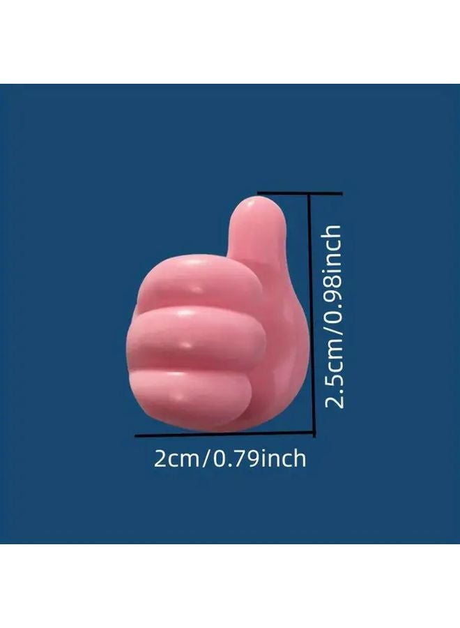 5pcs Silicone Hand Shaped Cable Straps Adhesive Hooks For Home Organization - Image 5