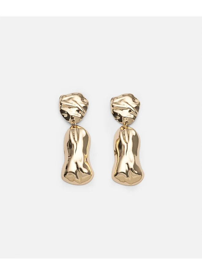 إبيكيول Amorphous Dangling Steel Earrings