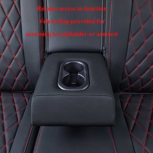 EKR HRV Seat Covers Custom Fit for Honda HRV EX-L 2023 2024 2025 2026 Car Seat Cover for Trucks SUV,Leather Seat Cushion Full Set-Faux Leather (Black with Red Piping) - Image 4