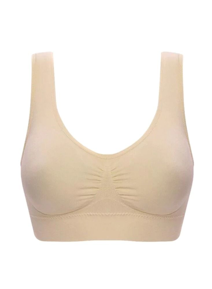 DubaiGallery Women's Seamless High Impact Sports Bra with Removable Cups High Support Workout Yoga Bra Cut Back Activewear - Image 1