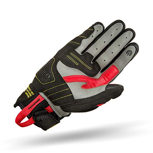 SHIMA X-BREEZE 2 Motorcycle Gloves for Men - Ventilated, Touchscreen, Summer Biker Riding Gloves Textil with Carbon Knuckle Protector, Reinforced Palm (Red, L) - Image 2
