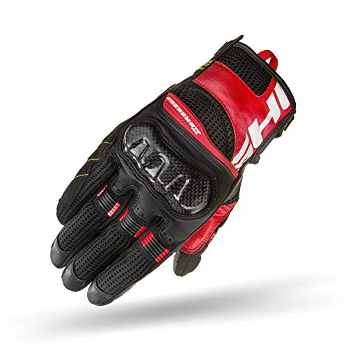 SHIMA X-BREEZE 2 Motorcycle Gloves for Men - Ventilated, Touchscreen, Summer Biker Riding Gloves Textil with Carbon Knuckle Protector, Reinforced Palm (Red, L) - Image 1