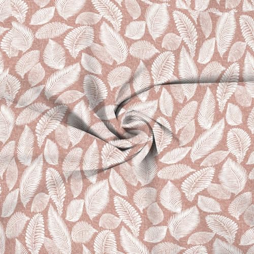 Oak & Lily Queen Size Flat Bedsheet Premium 100% Cotton 210 TC | 2 Large Pillow Covers | 90x100 inches | Washable | European Quality | Cotton Bed Cover | Autumn Leaves Peach Design - Image 5