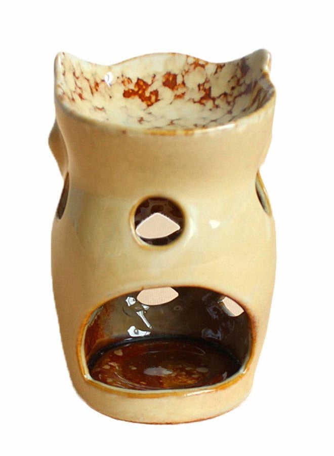 MONMOB 4.7 Inch Ceramic Owl Oil Warmer Aromatherapy Burner/Tea Light Candle Holder Oil Burner/Essential Oil Warmer Candle Holder/Wax Warmer (A) - Image 4