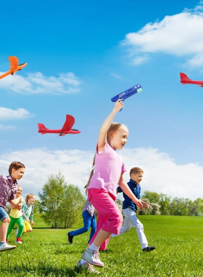 Large Foam Airplane Toy with One,Click Ejection Feature for Fun Outdoor Play - Image 2
