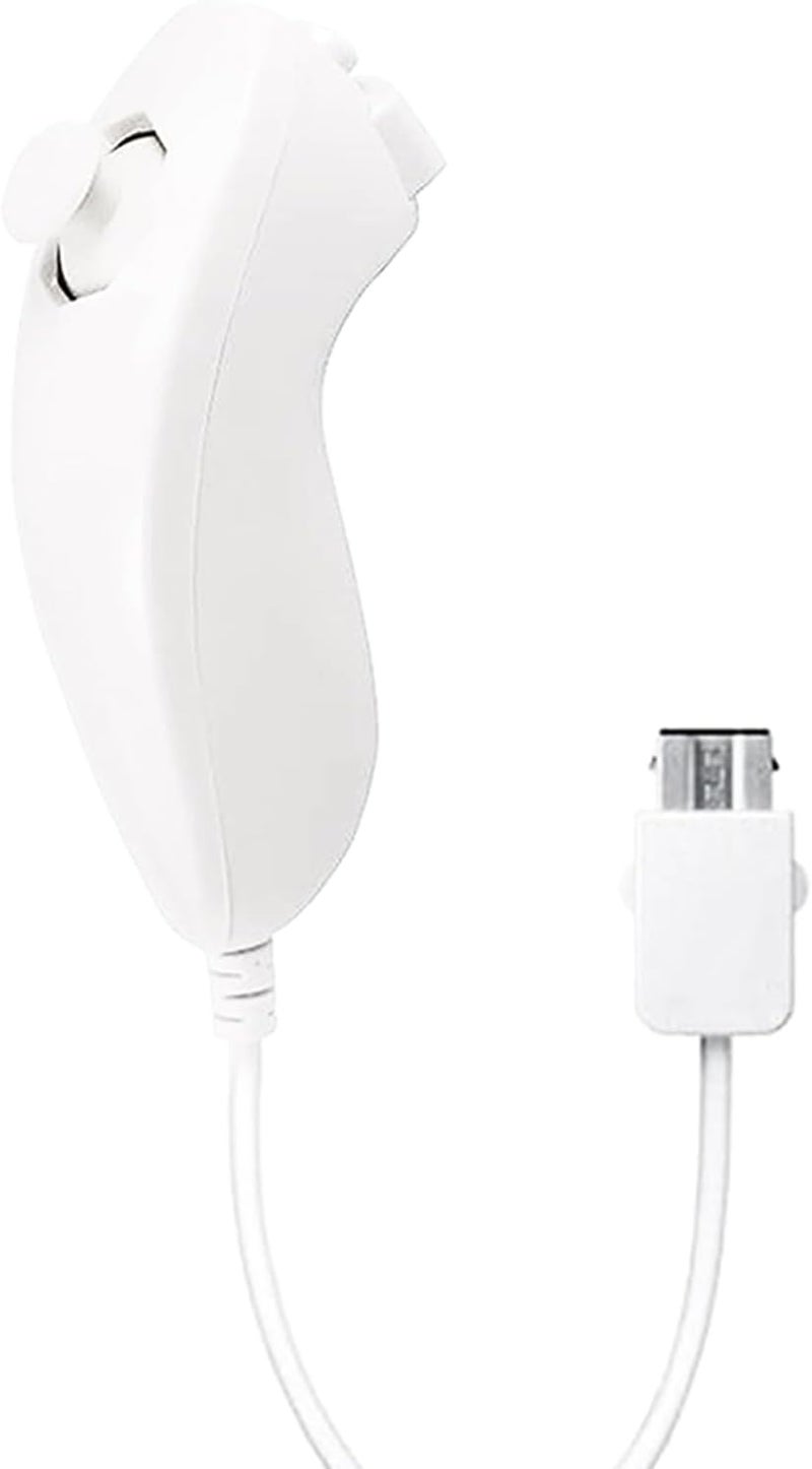 DSYJ Wii Nunchuck Controller Nunchuck Controllers for Nintendo Wii Video Game White 1Pack - Image 1