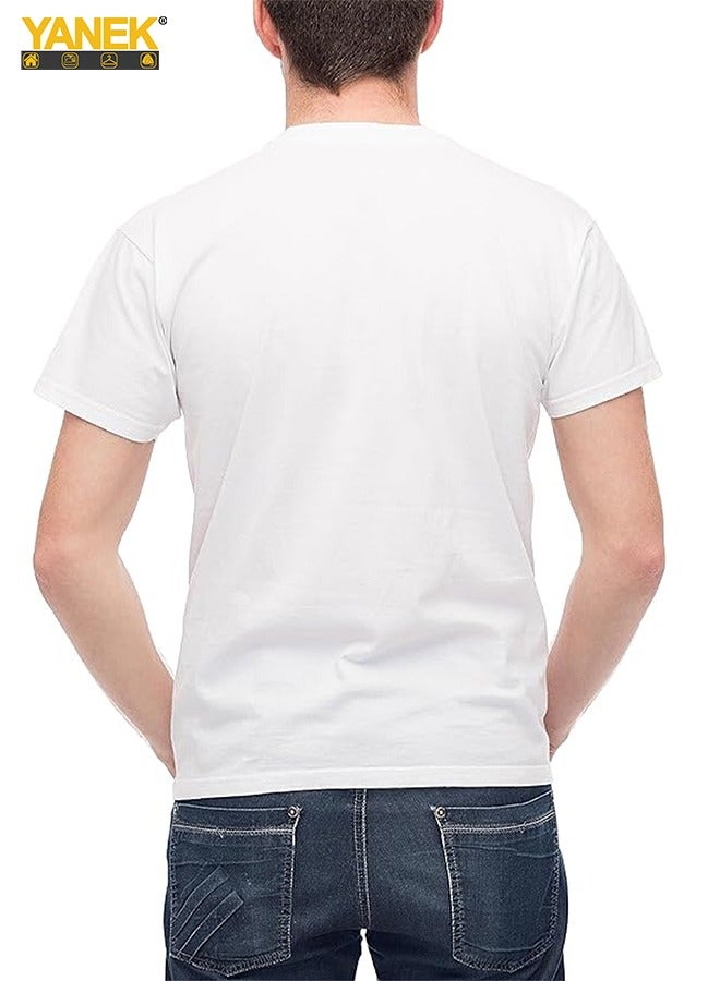 يانيك الإمارات العربية المتحدة خريطة العلم تي شيرت تصميم | تي شيرت سادة برقبة دائرية وأكمام قصيرة للجنسين | مصنوع من قطن BIOWASH الممشط بوزن 180 جرامًا لكل متر مربع - Image 5