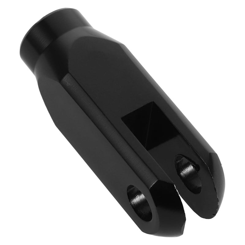Aluminum Motorcycle Rear Brake Pedal Tip and Shift Lever Extension Black U Clip - Image 2