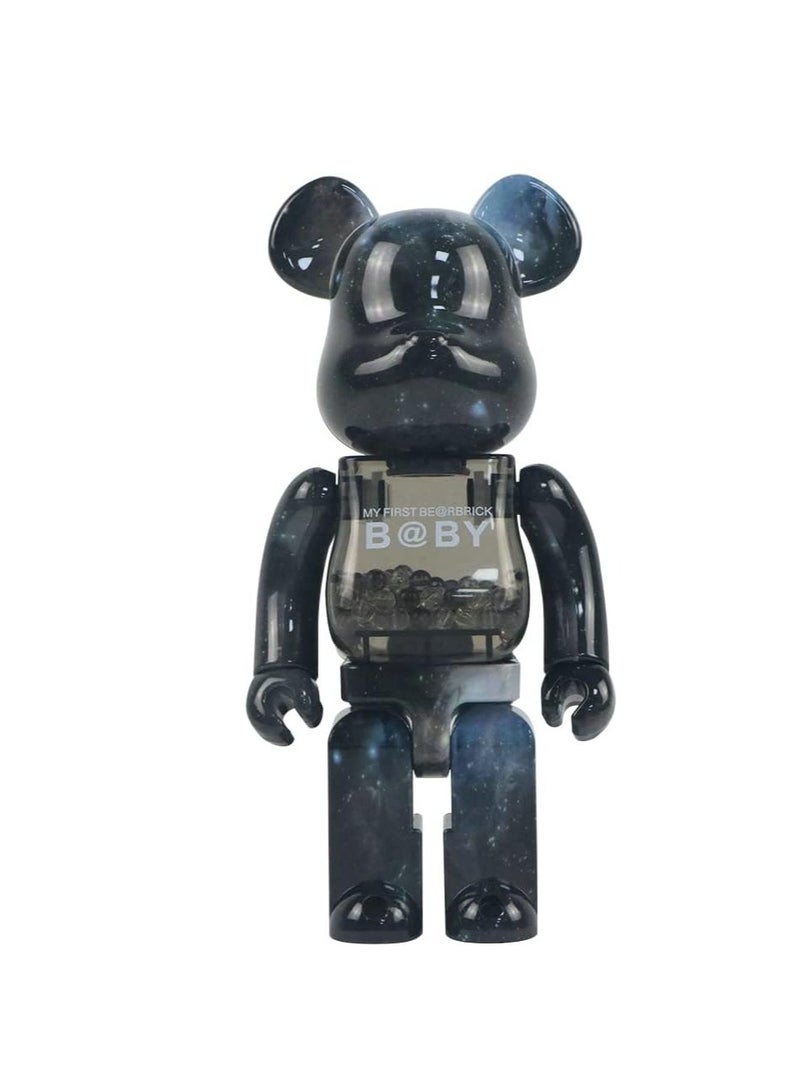 general Violent Bear, 28cm/11in Bearbrick 400% Building Blocks Starry Sky Action Tide Play Figure Fashion Ornament - Image 1