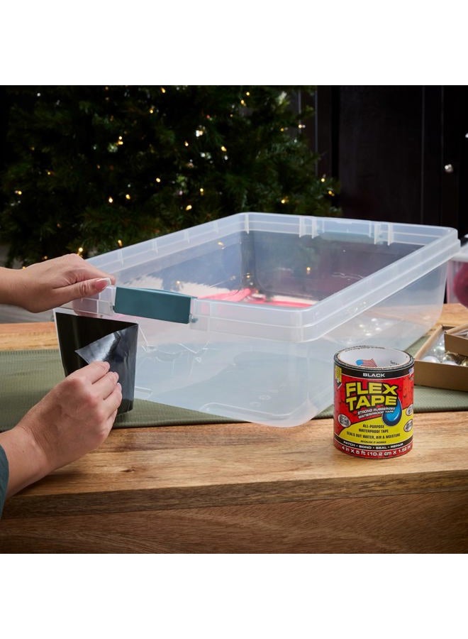 FLEX TAPE Rubberized Waterproof Tape, 4" x 5', Black (2 Pack) - Image 5