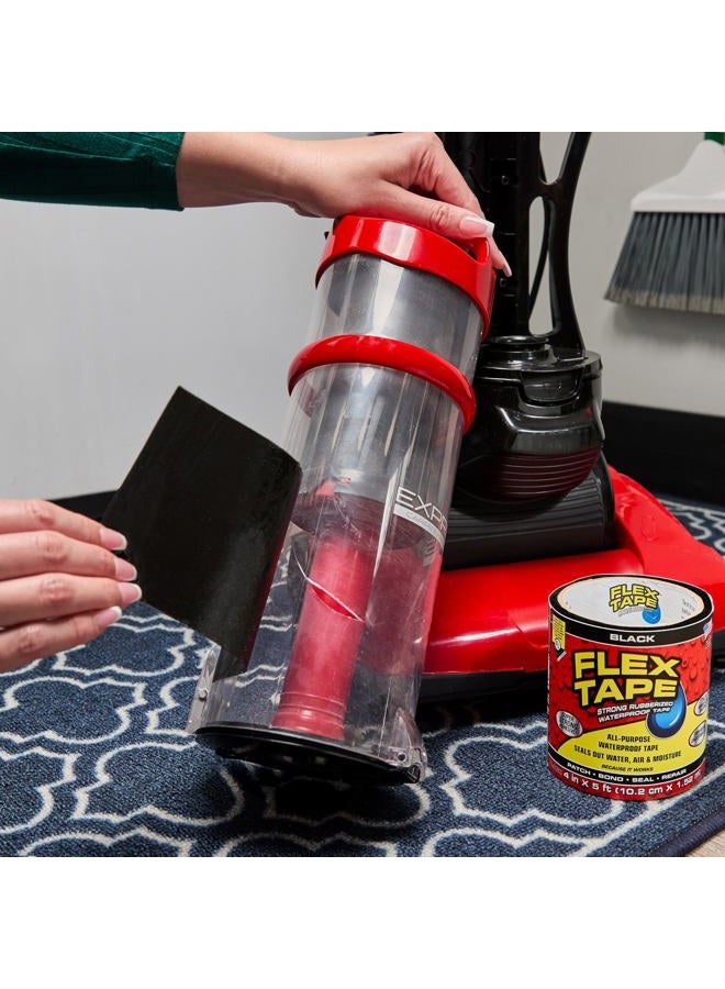 FLEX TAPE Rubberized Waterproof Tape, 4" x 5', Black (2 Pack) - Image 4