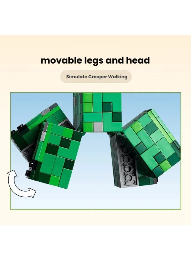 general Minecraft Creeper Building Block Model Decoration Children's Educational Toys Assembling Game Gifts for Family and friends - Image 3