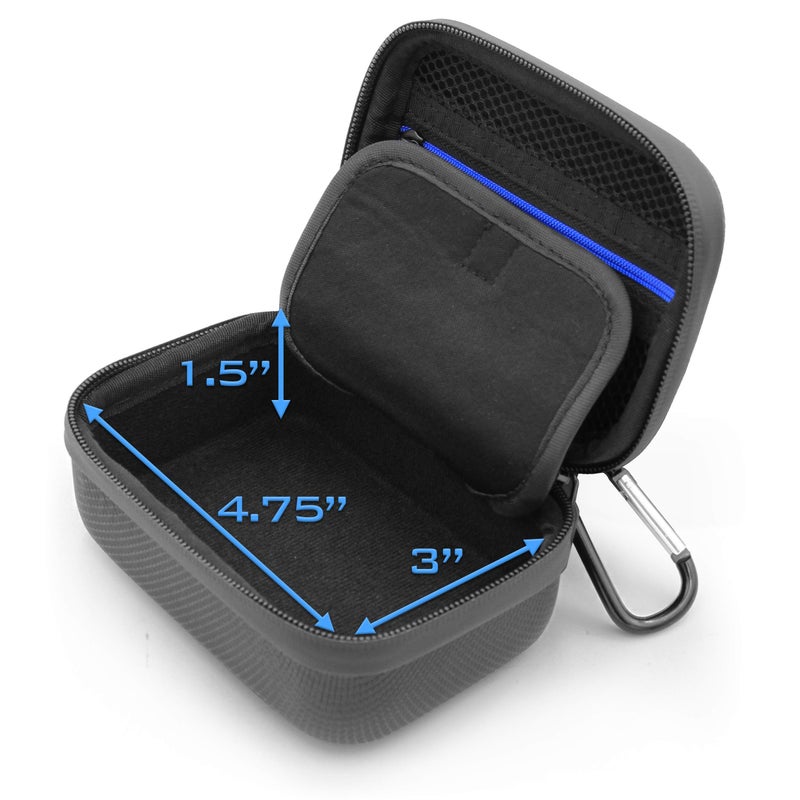 CASEMATIX حافظة CASEMATIX متوافقة مع جهاز Garmin Edge 1050، eTrex Solar GPS جهاز ملاحة محمول، SE 2.2، 10، 22x، 30x، Touch 35 والمزيد - حافظة مع حبل ومشبك لحزم GPS حتى 4.75" - Image 3