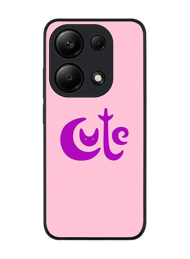 Stylizedd Rugged Black Edge Case for Xiaomi Redmi Note 13 Pro 4G / Xiaomi Poco M6 Pro 4G, Slim fit Case Flexible Anti Drop TPU Gel Thin Cover -  Cute - Image 1