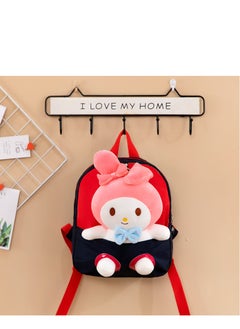 Y&D Kawaii Plush My Melody Bag for Girls  Kuromi Plush Backpack CutePlush Bag Cartoon Shoulder Bag Cute AnimeMy MelodyBag Plush Shoulder Bag Anime Toy Bag for Anime Fans  - Image 1