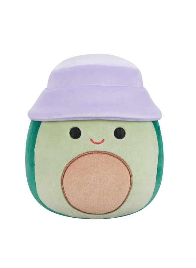 Squishmallows SQCR - Little Plush (5" Squishmallows) (Austin - Green Avocado W/Bucket Hat) - Image 1